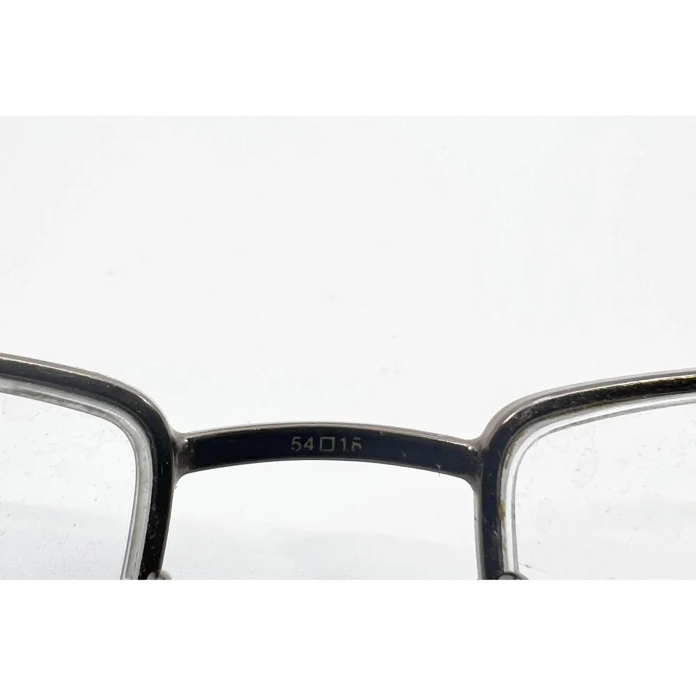 Perry Ellis Eyeglasses Men Brown PE262A-2 Half Rim Rectangular 54-18-135